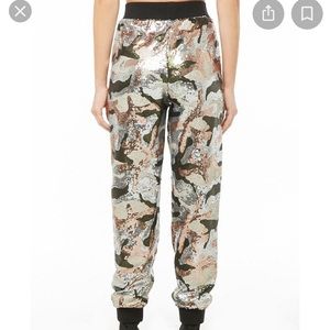 Forever 21 sequin camouflage pant